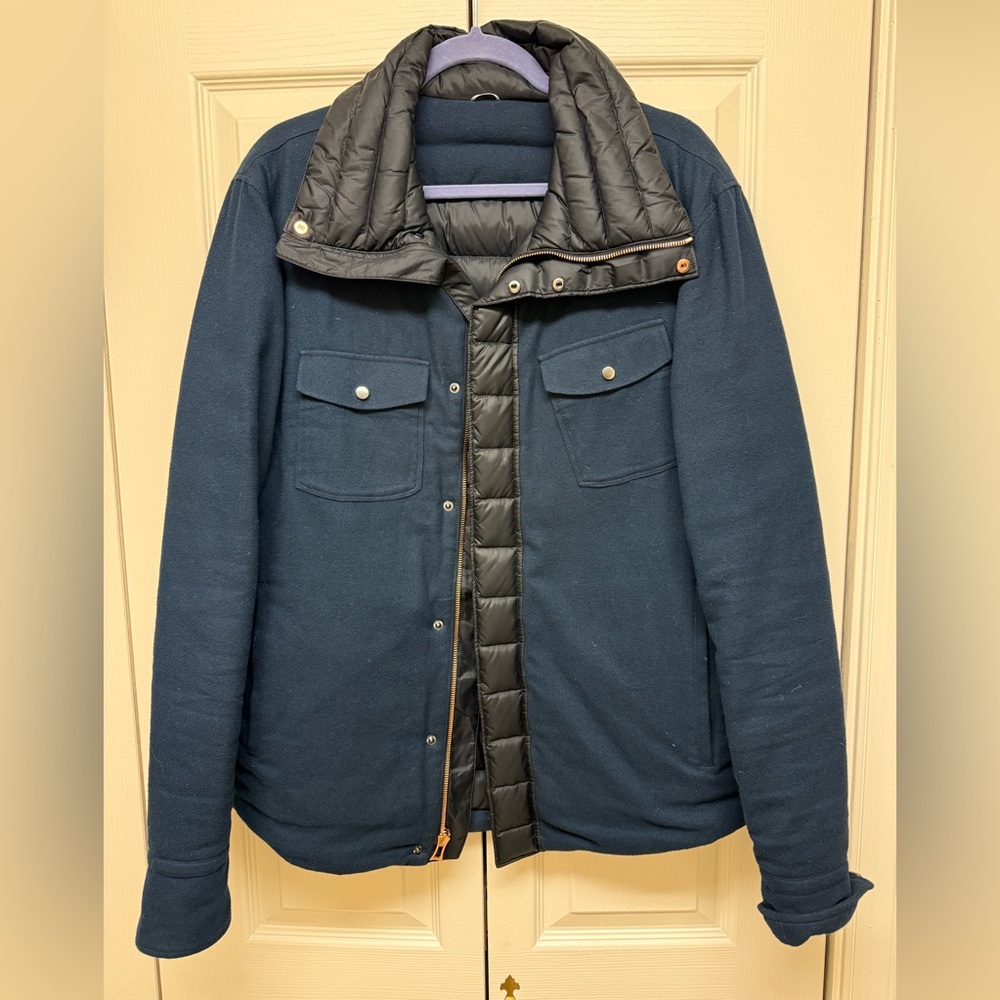 Kit & Ace Men's Navy and Black Reversible Jacket, size: L